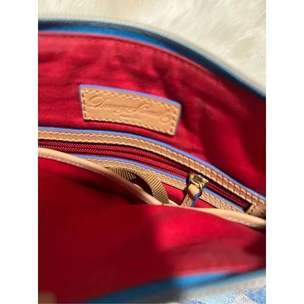 Dooney & Bourke Quadretto check ginger crossbody